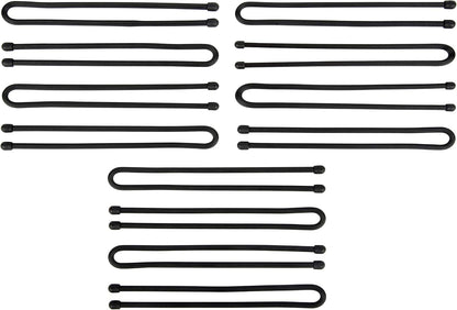 Gear Tie Original ProPacks - Reusable Rubber Twist Ties for Indoor & Outdoor Use - Bendable Wire Interior - Durable Rubber Exterior - Secure Grip - Black, 18" (6 Pack)