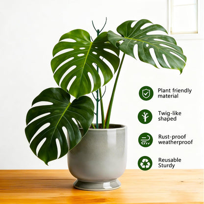 15 Pack Stackable Monstera Plant Support,Adjustable Plant Support Pole