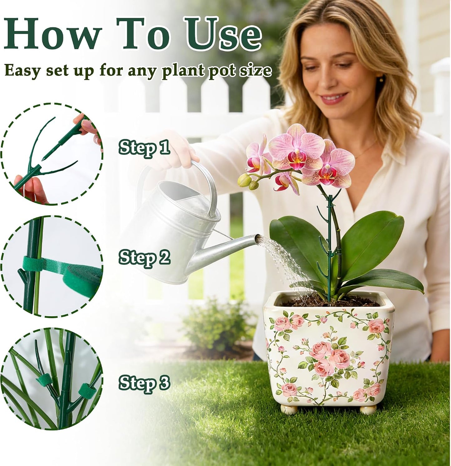 15 Pack Stackable Monstera Plant Support,Adjustable Plant Support Pole