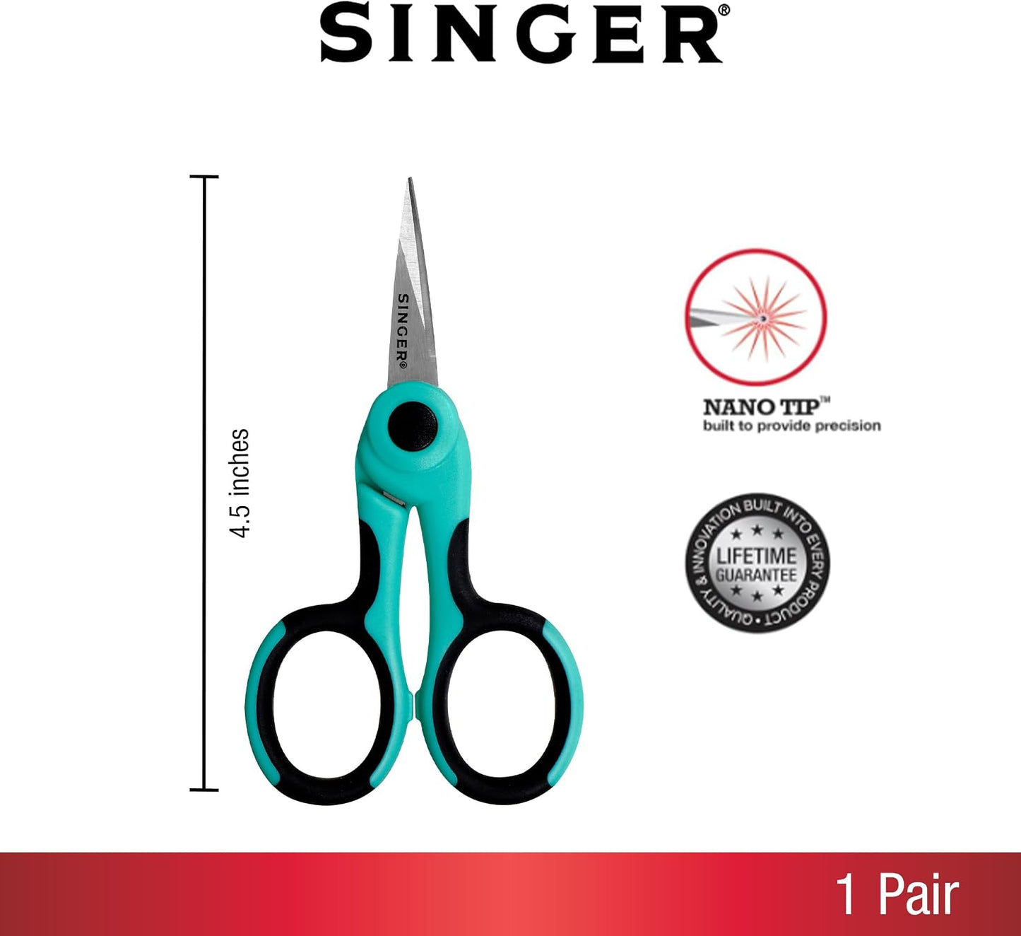 4-1/2 inch ProSeries™ Scissor with NANO Tip™ Comfort Grip