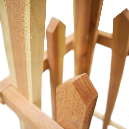 Amish Made Large Cedar Pyramid Trellis , 72", Premium Red