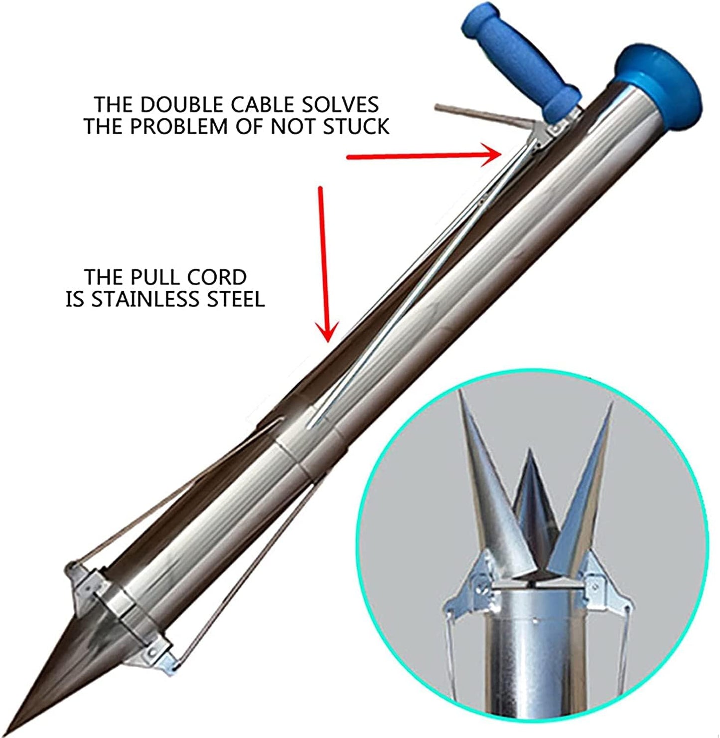 Seedling Transplanter, Stand Up Bulb Planter, Seedling Transplanter, Long Handled Sponge Handles, Long Handled Stainless Steel, Transplanting Tool