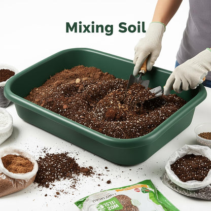 2-Pack Plant Potting Tray– MultiFunctional Large Heavy-Duty GardenTidy Tray