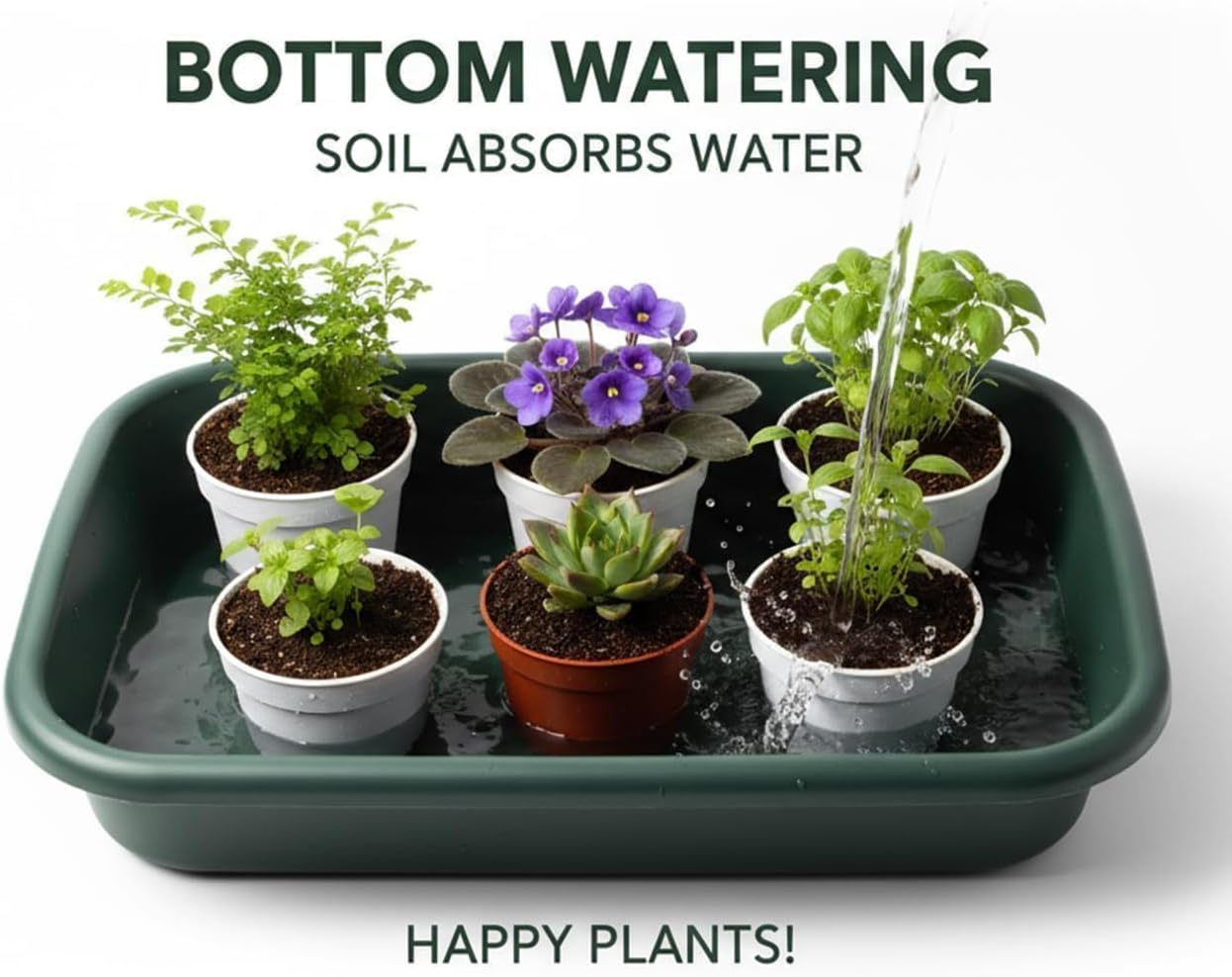 2-Pack Plant Potting Tray– MultiFunctional Large Heavy-Duty GardenTidy Tray