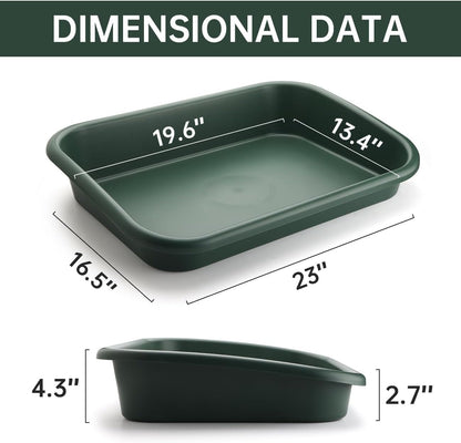 2-Pack Plant Potting Tray– MultiFunctional Large Heavy-Duty GardenTidy Tray