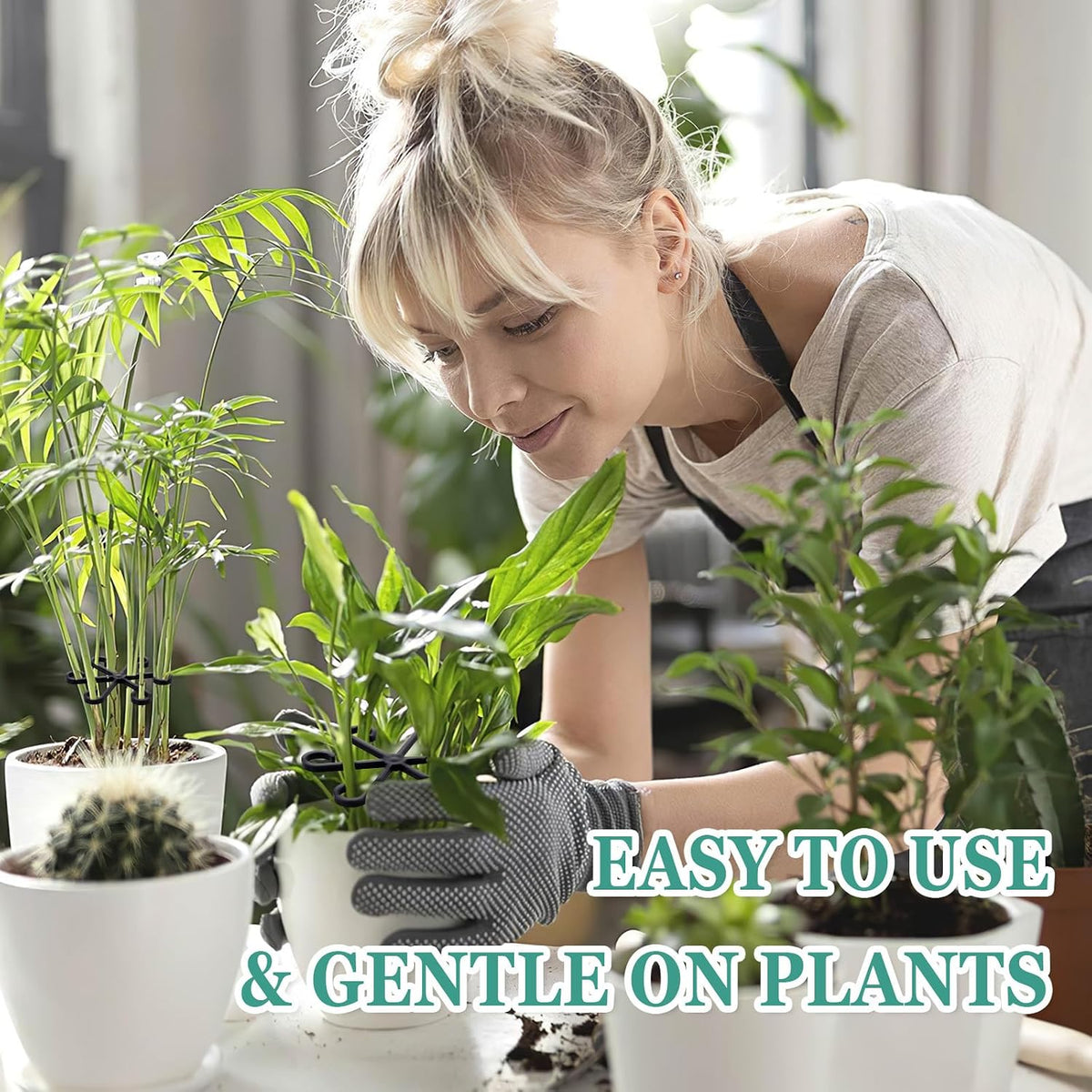8PCS Plant Stem Support, Monstera Plant Support Clips for Indoor Plants