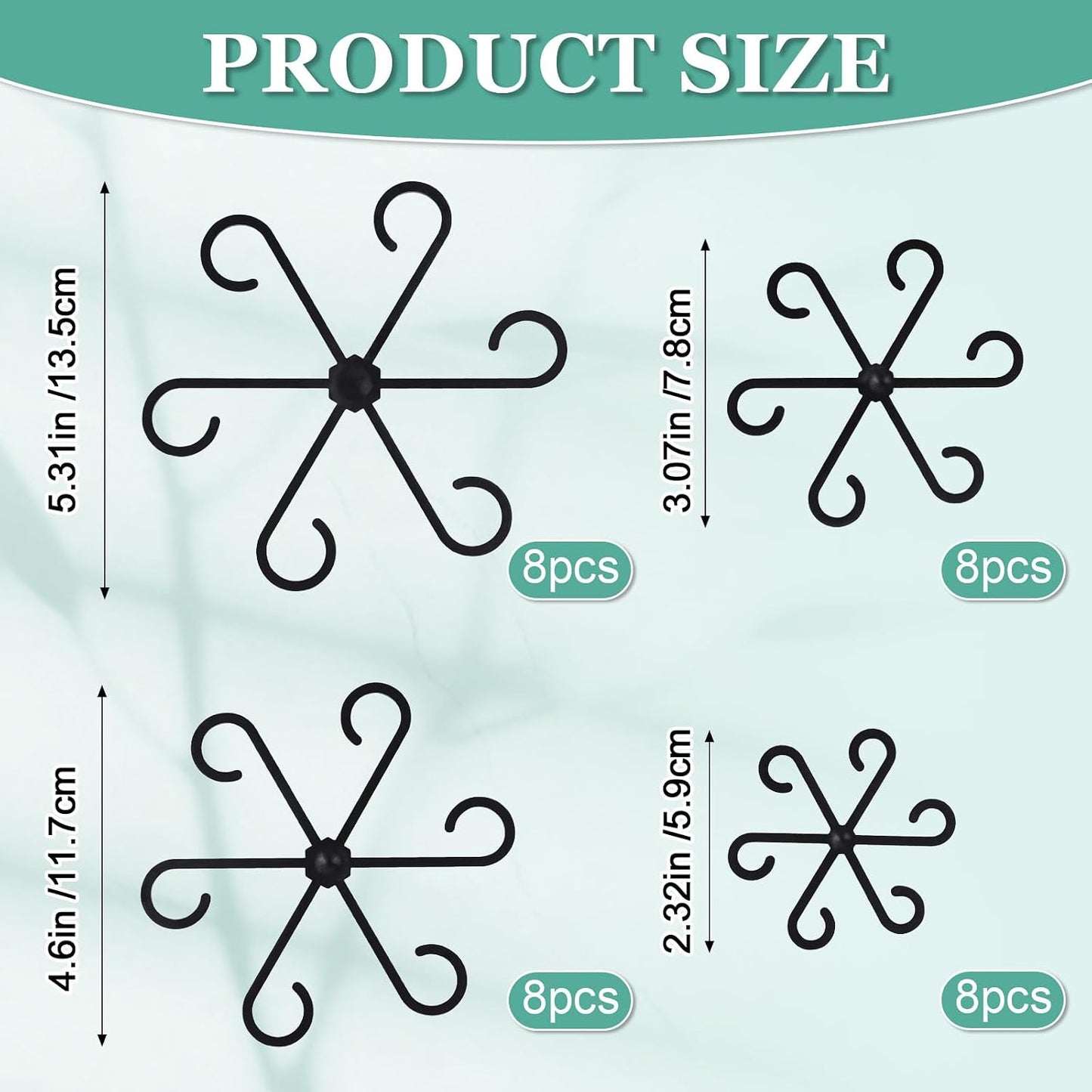8PCS Plant Stem Support, Monstera Plant Support Clips for Indoor Plants