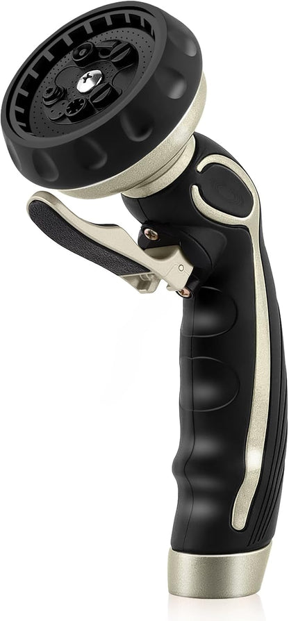 Hose Nozzle with Easy Self-Lock Trigger, Heavy Duty Water Sprayer
