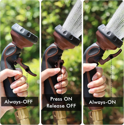 Hose Nozzle with Easy Self-Lock Trigger, Heavy Duty Water Sprayer