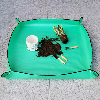 39.4" x 39.4" Large Plant Repotting Mat for Indoor Plants, Portable and Foldable Gardening mat, Waterproof Transplanting Potting Mat Gardening Tools Gifts for Gardener