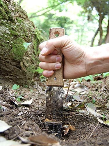 NJP650 The Original Hori Hori Namibagata Stainless Steel Weeding Knife, 7.25-Inch Blade