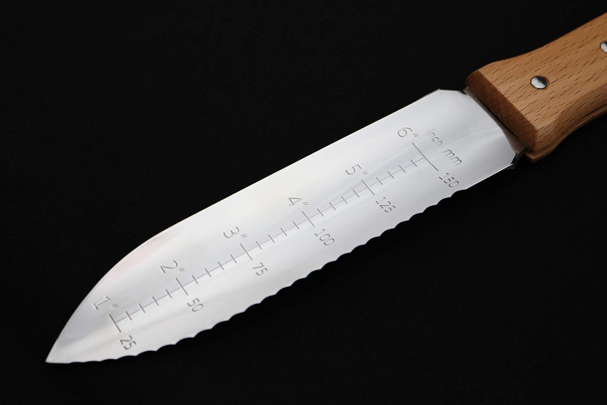 NJP650 The Original Hori Hori Namibagata Stainless Steel Weeding Knife, 7.25-Inch Blade