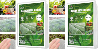4 x 25 ft Garden Netting Row Cover, Ultra Fine Mesh for Plants