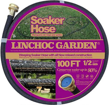 1/2 Inch 15FT Soaker Hose - Lightweight Flexible Design for Compact Spaces | Eco-Friendly & Root-Targeted Watering