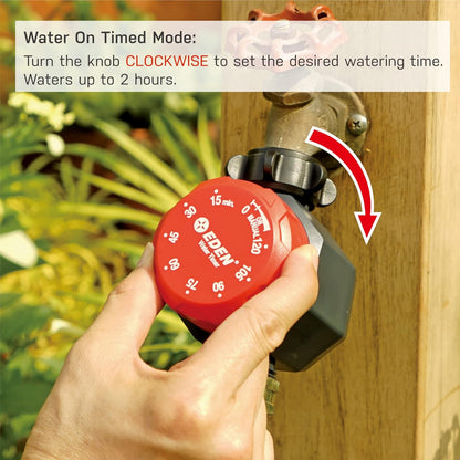 25118 1-Zone Mechanical Watering Timer, Red, Grey