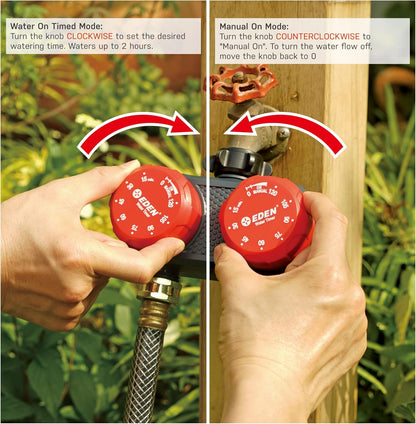 25118 1-Zone Mechanical Watering Timer, Red, Grey