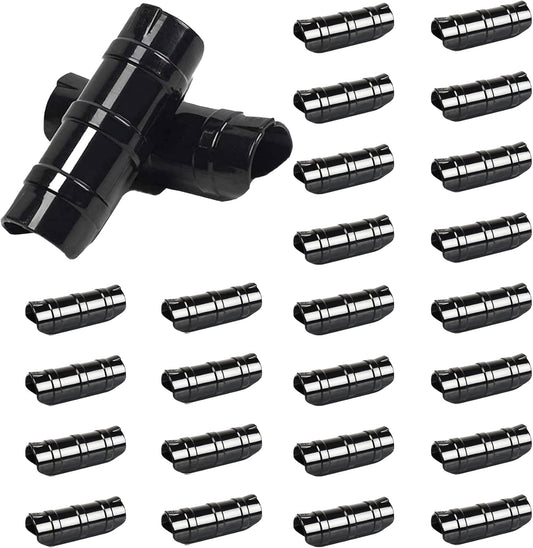 60PCS Greenhouse Clips 3/4 Inch Greenhouse Clamps Black Plastic Clamps Garden Buildings Tube Clips for PVC Pipe Greenhouse Films, Sunshade Nets, Row Covers, Shelters, Farming, Gardening