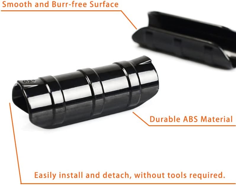 60PCS Greenhouse Clips 3/4 Inch Greenhouse Clamps Black Plastic Clamps Garden Buildings Tube Clips for PVC Pipe Greenhouse Films, Sunshade Nets, Row Covers, Shelters, Farming, Gardening