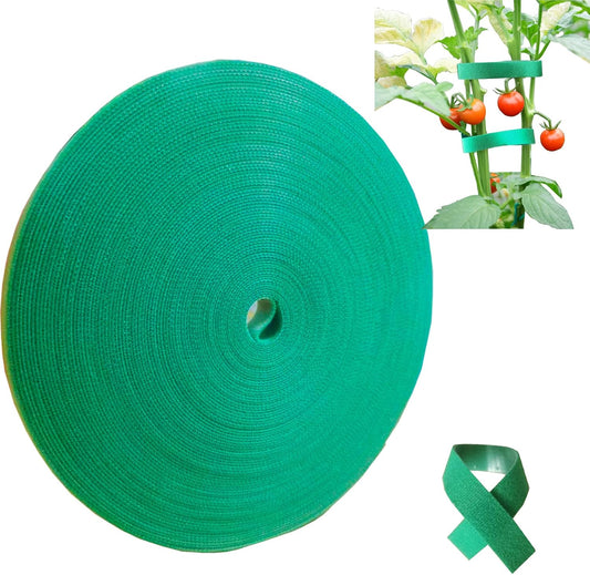 Plant Tape for Supporting Plants - 1/2" x 66ft Reusable Soft Garden Tie