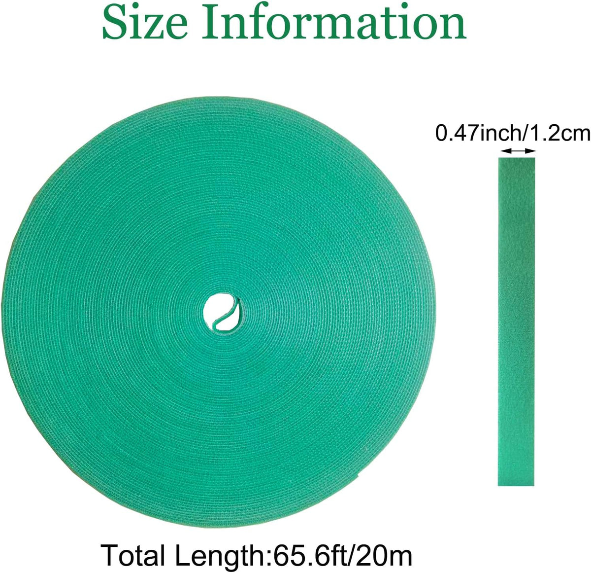 Plant Tape for Supporting Plants - 1/2" x 66ft Reusable Soft Garden Tie