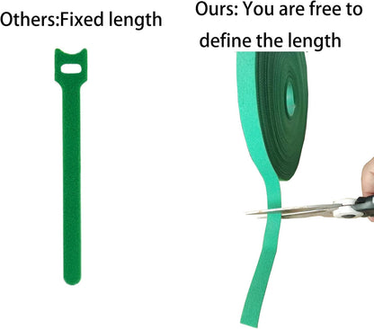 Plant Tape for Supporting Plants - 1/2" x 66ft Reusable Soft Garden Tie