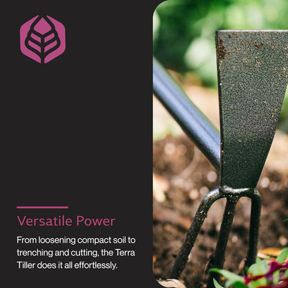 Terra Tiller Hand Cultivator, Rust-Resistant, ITT-4T