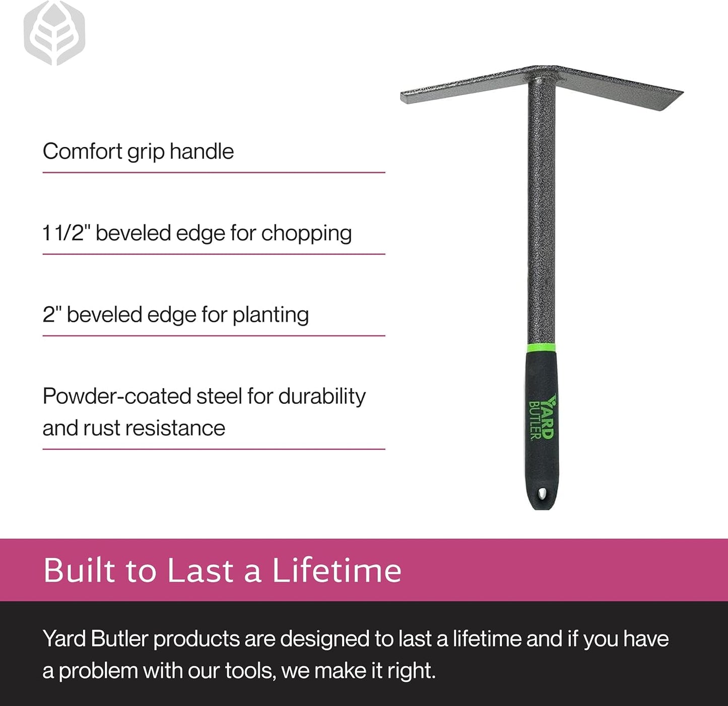 Terra Tiller Hand Cultivator, Rust-Resistant, ITT-4T