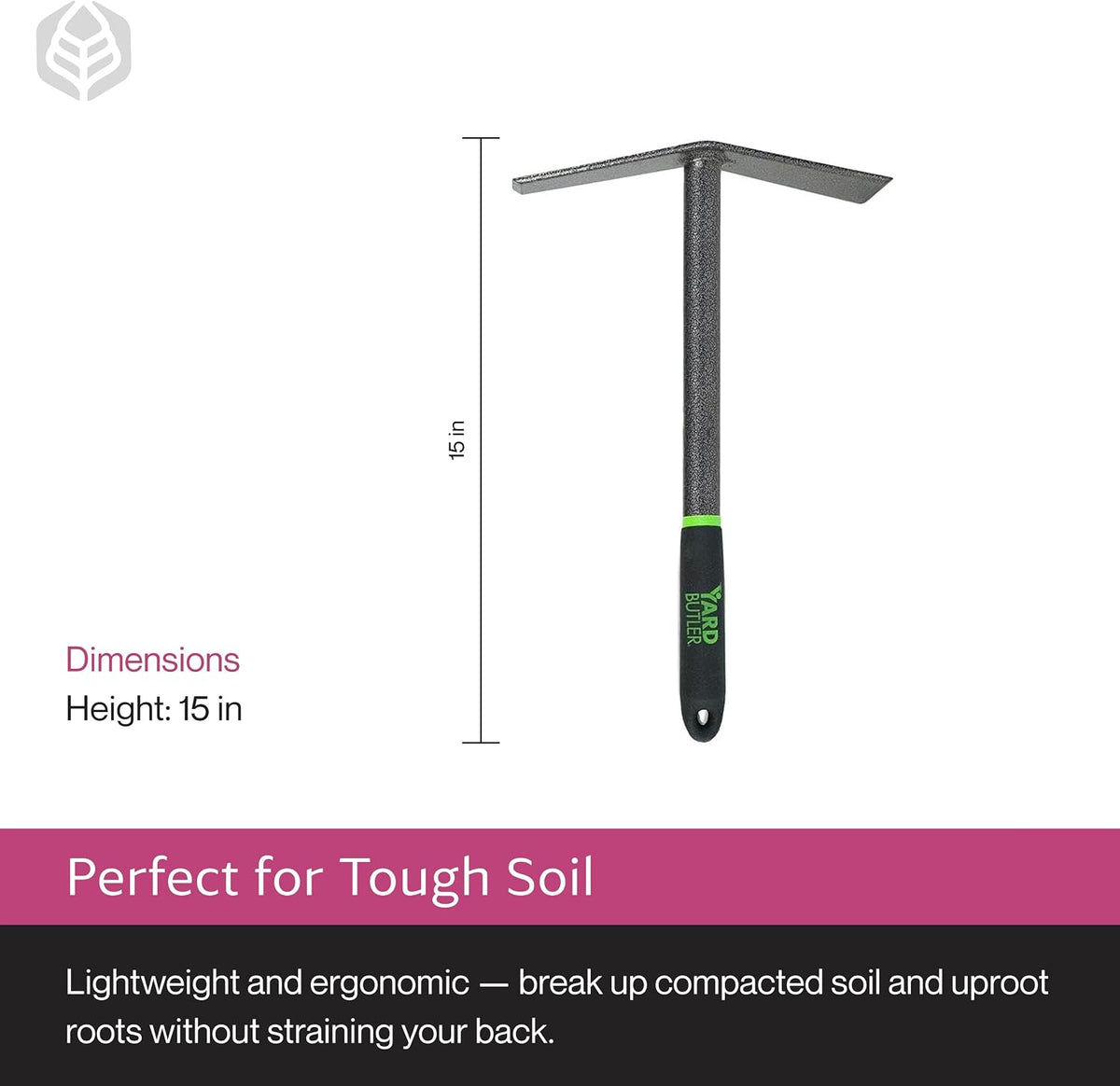 Terra Tiller Hand Cultivator, Rust-Resistant, ITT-4T