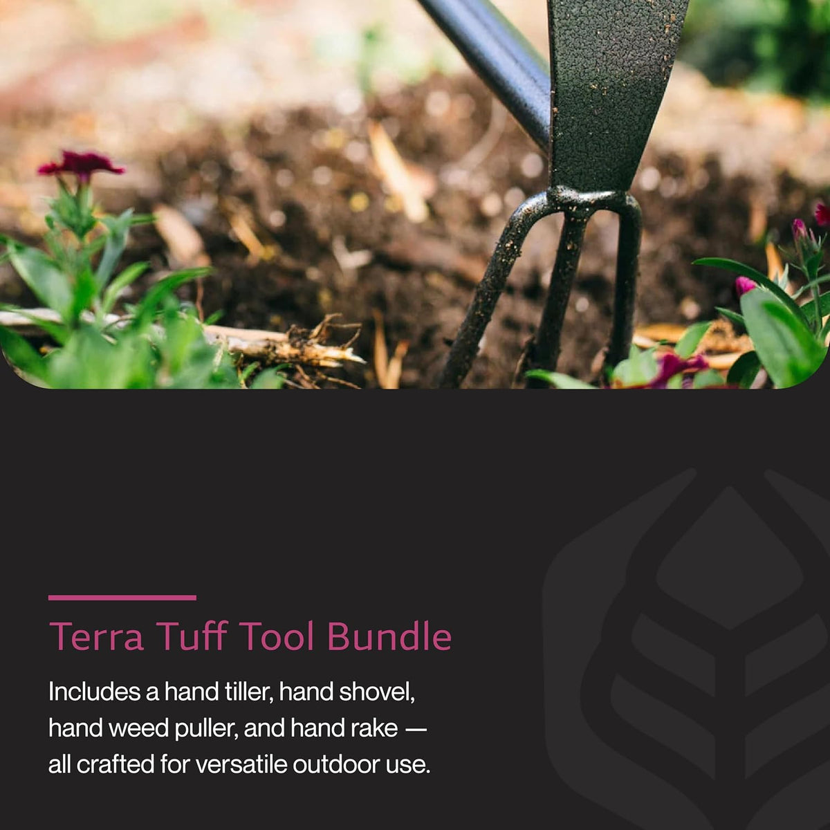 Terra Tiller Hand Cultivator, Rust-Resistant, ITT-4T