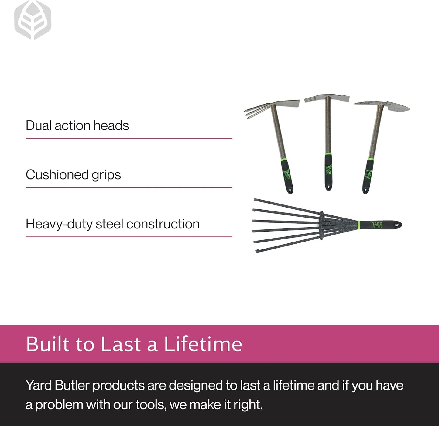 Terra Tiller Hand Cultivator, Rust-Resistant, ITT-4T