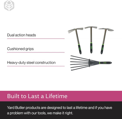 Terra Tiller Hand Cultivator, Rust-Resistant, ITT-4T