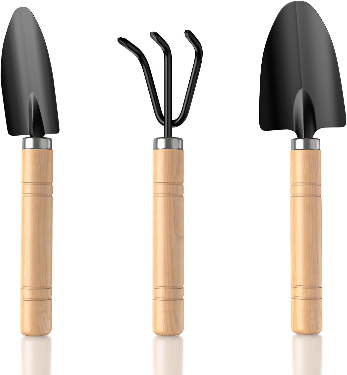 Brown Garden Tools Set 10-Piece, Gardening Gifts for Women Men