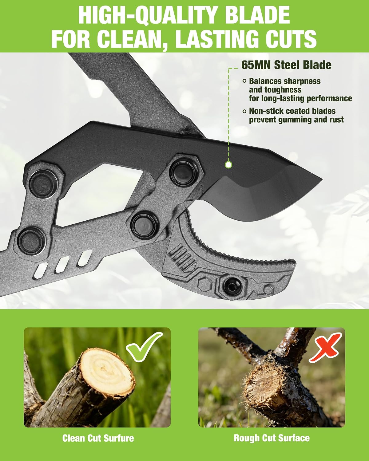 Extendable Anvil Lopper, 26"-33" Branch Cutter with Compound Action