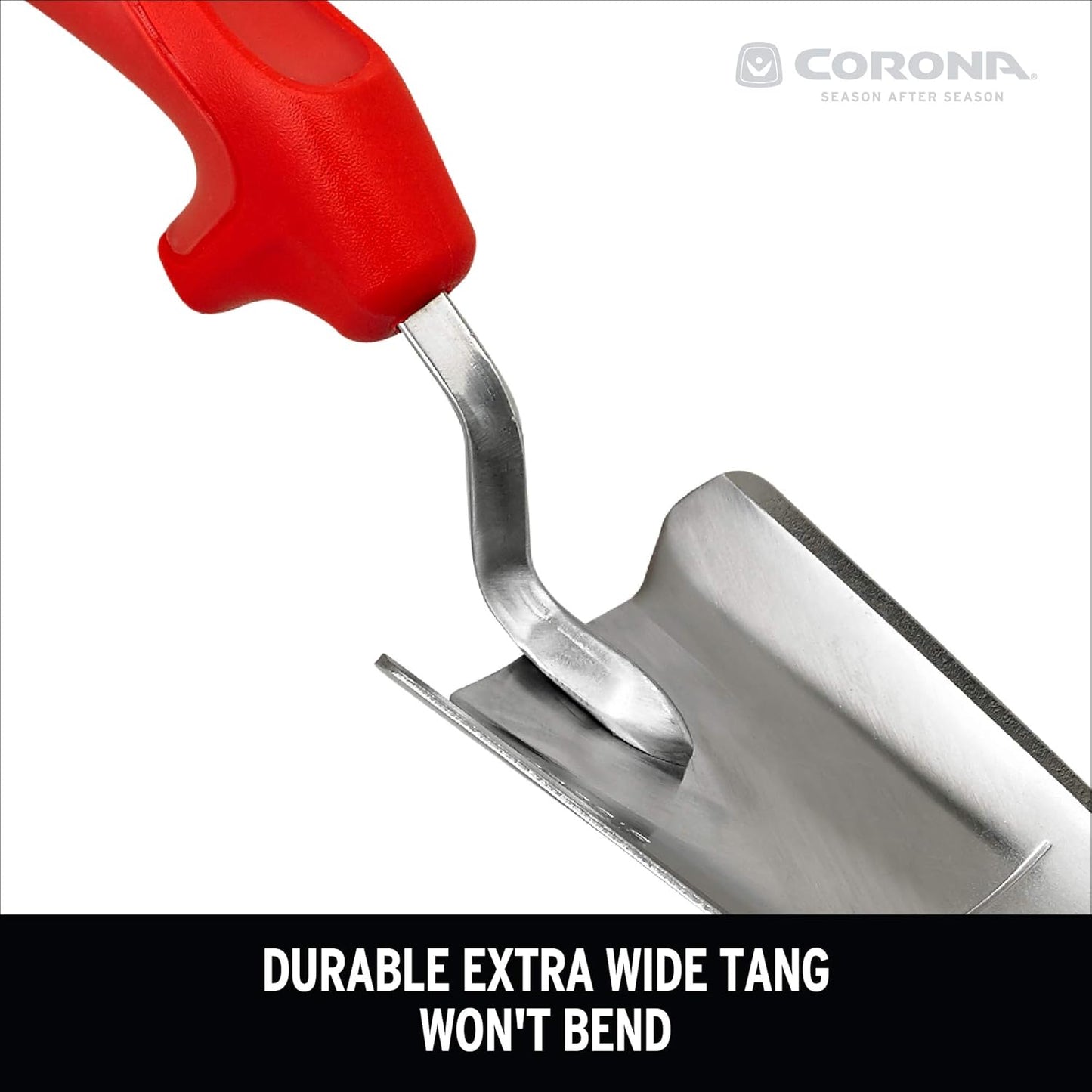 Premium Stainless Steel ComfortGEL Garden Trowel – 13-1/2-Inch Heavy-Duty Hand Trowel for Digging, Planting & Transplanting
