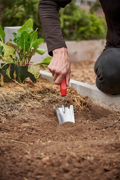 Premium Stainless Steel ComfortGEL Garden Trowel – 13-1/2-Inch Heavy-Duty Hand Trowel for Digging, Planting & Transplanting
