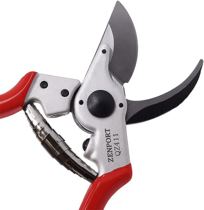 QZ411 Narrow Head Professional Pruner, 1-Inch Cut, 8.25-Inch Long
