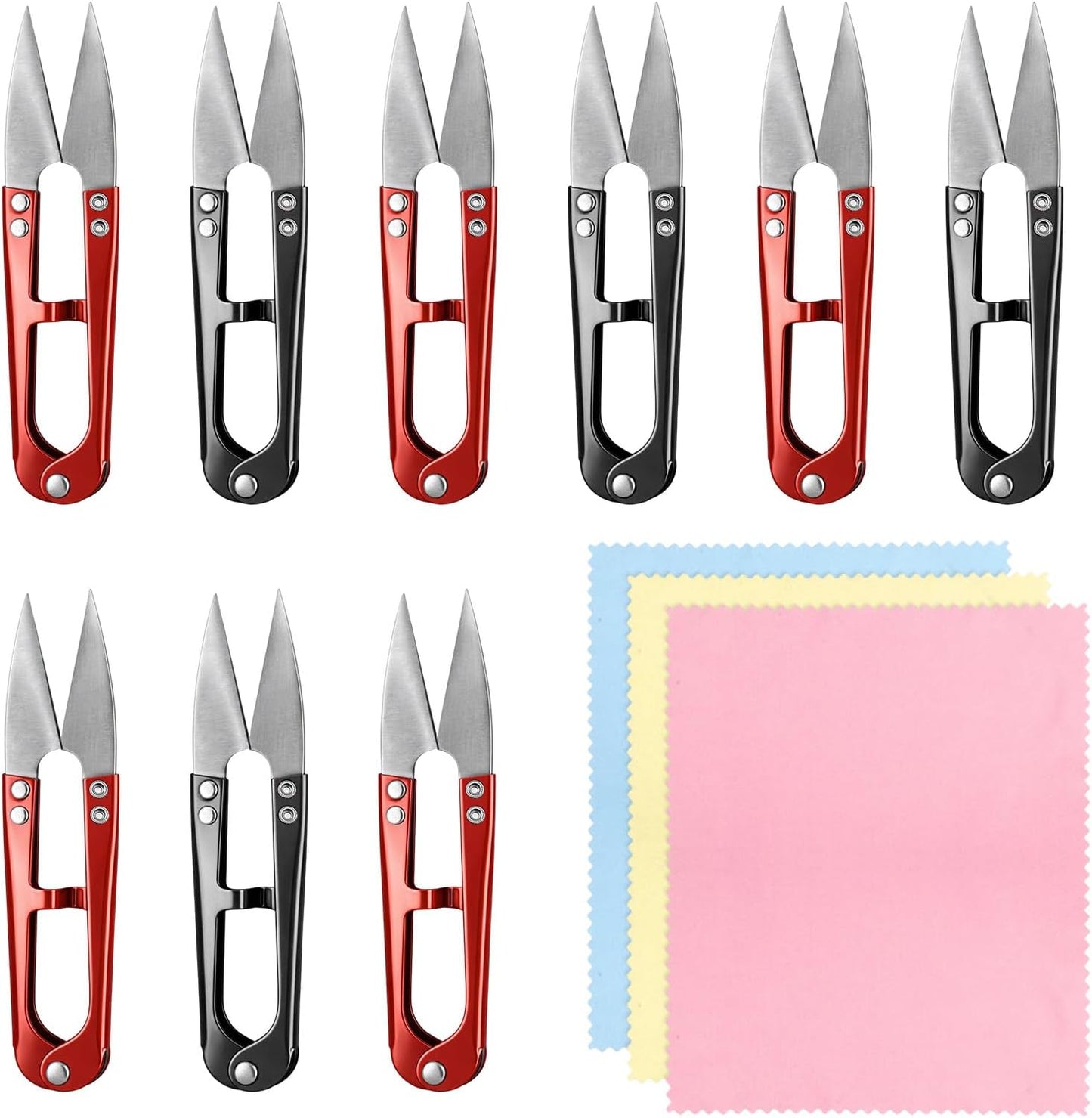 9pcs U Shape Thread Cutter Sewing Scissors Thread Snips 3.9in