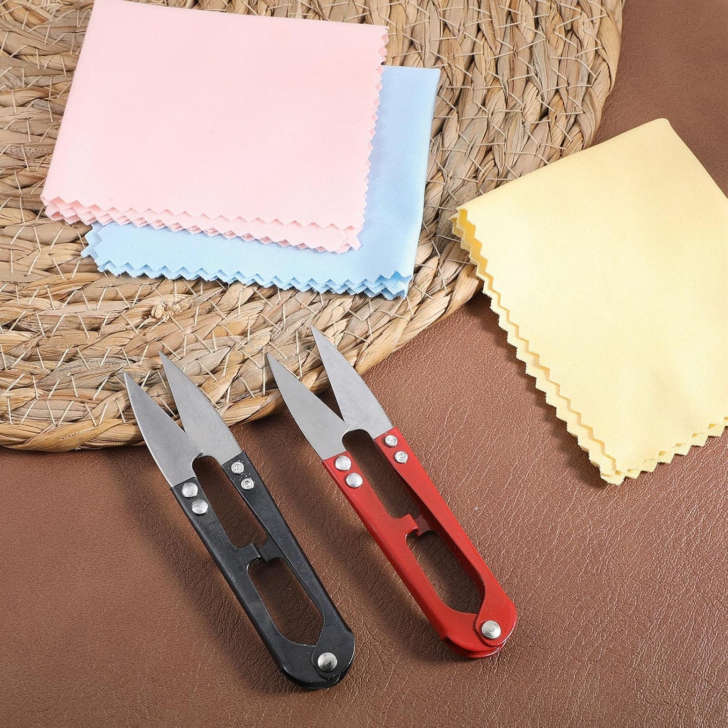 9pcs U Shape Thread Cutter Sewing Scissors Thread Snips 3.9in