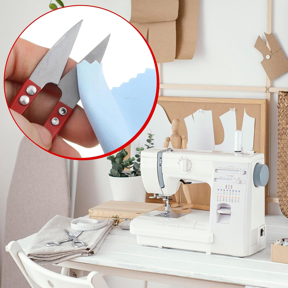 9pcs U Shape Thread Cutter Sewing Scissors Thread Snips 3.9in
