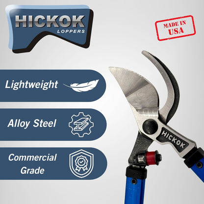 Heavy Duty Loppers for Tree Trimming – 30" Branch Cutter & Pruning Shears with Long Handle | Lightweight Aluminum Tree Trimmer | Professional-Grade Pruner Made in USA
