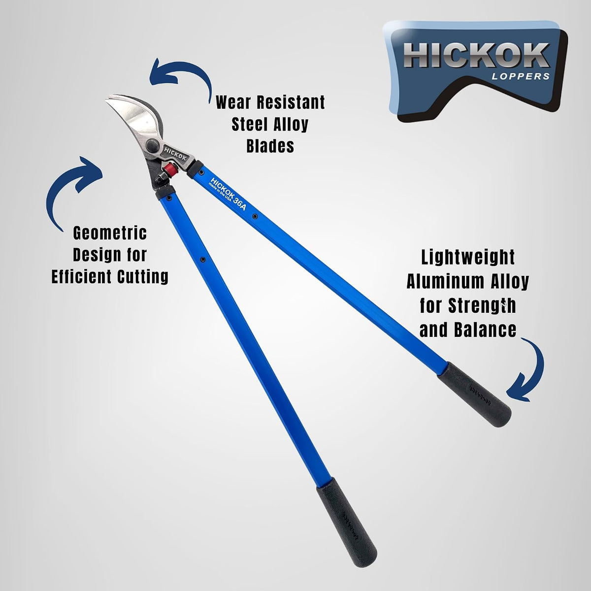 Heavy Duty Loppers for Tree Trimming – 30" Branch Cutter & Pruning Shears with Long Handle | Lightweight Aluminum Tree Trimmer | Professional-Grade Pruner Made in USA