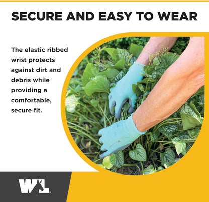 Gardening Gloves for Women – Breathable Polyester, Seamless Fit – PU-Coated Palm for Grip & Durability