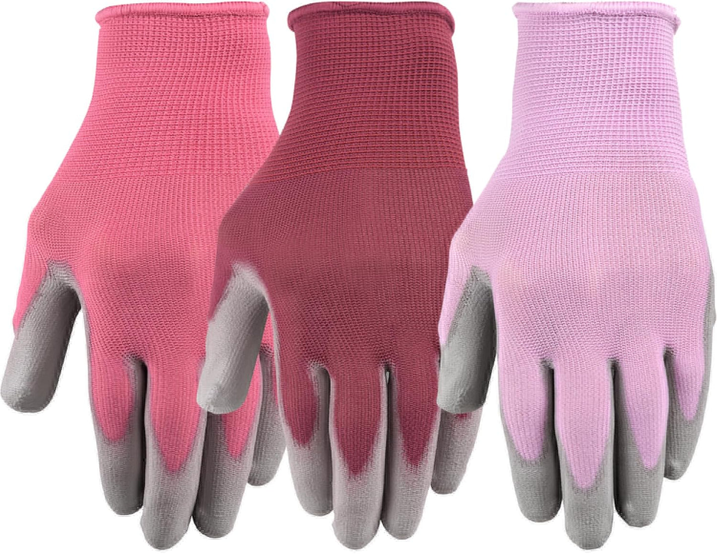 Gardening Gloves for Women – Breathable Polyester, Seamless Fit – PU-Coated Palm for Grip & Durability
