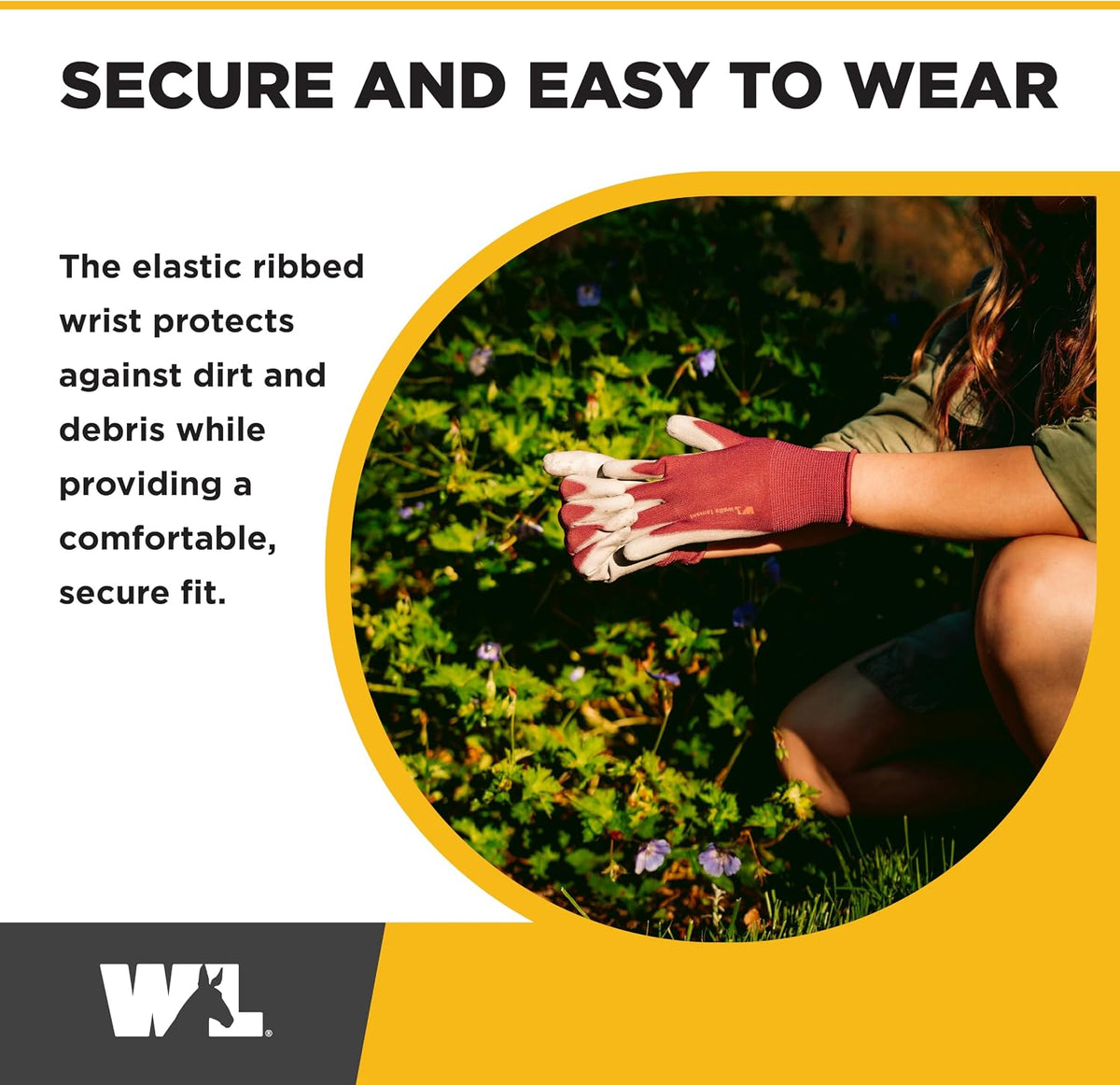 Gardening Gloves for Women – Breathable Polyester, Seamless Fit – PU-Coated Palm for Grip & Durability