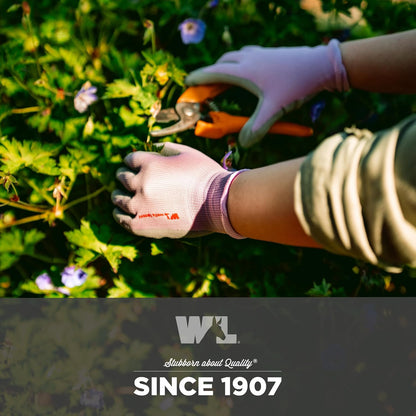 Gardening Gloves for Women – Breathable Polyester, Seamless Fit – PU-Coated Palm for Grip & Durability