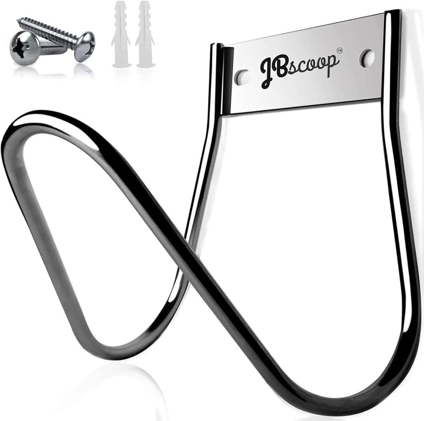 Garden Hose Holder Stainless Steel Small Wall Mount Garden Hose Hook, Ideal for Water, Air, Hydraulic Hose, Ropes, Extension Cords Heavy Duty & Rust Proof Set of 2