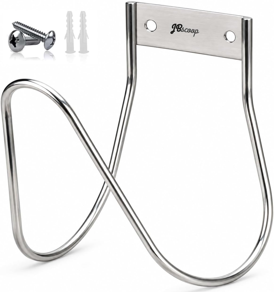 Garden Hose Holder Stainless Steel Small Wall Mount Garden Hose Hook, Ideal for Water, Air, Hydraulic Hose, Ropes, Extension Cords Heavy Duty & Rust Proof Set of 2