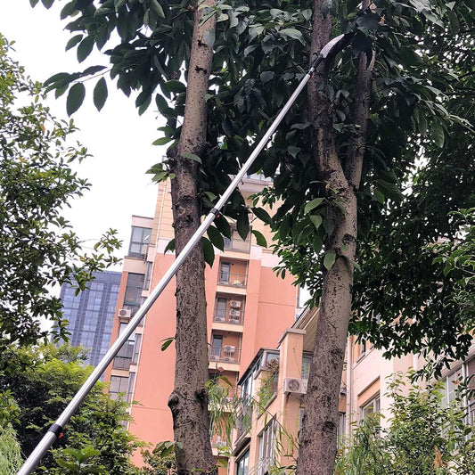 26FT Reach Pole Saws for Tree Trimming, Pole Saw with 5-20FT Telescoping Extension Pole, Pruning Saw with 19" 3X Detachable Saw, Non-Slip Handle, Tree Trimmer for Garden Palms Shrubs