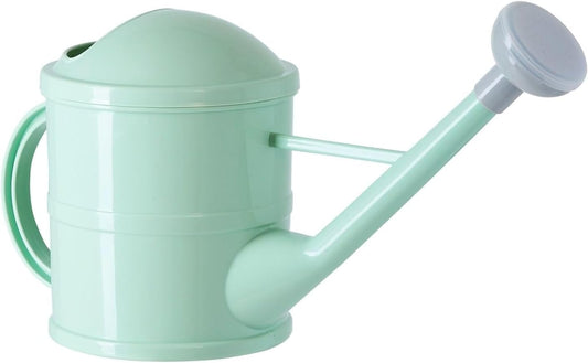 Watering Can - Plant Waterer with Long Spout & Detachable Sprinkler Head - Compact Design for Indoor Garden - Kids Watering Can for Gardening - Green, 0.4 Gallon
