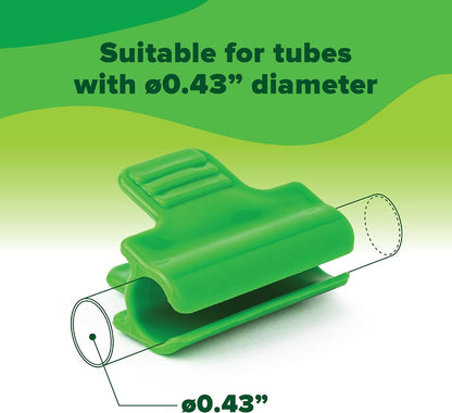 Greenhouse Clips Plant Cover Clamps for Greenhouse Net Cover Clips for Pipes & Hoop Snap Clamps for PVC Net Tunnel Green House Hoops Garden Row Film Cover Freeze Protection 1.5 inch 28 Pack